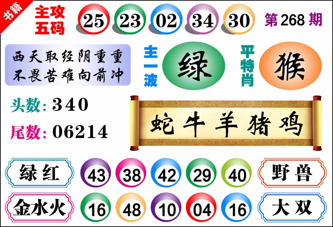 268期澳门主攻五码[图]