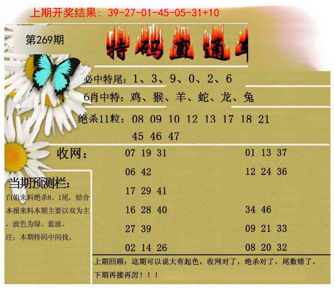 269期特码直通车[图]