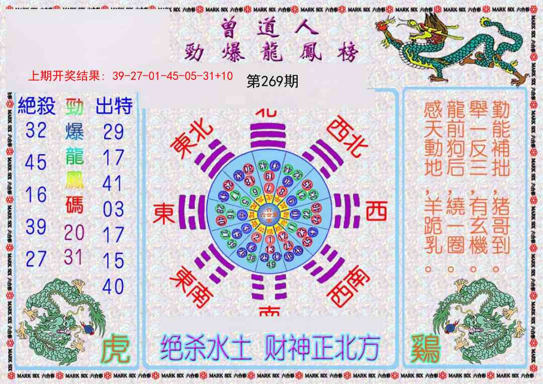 269期曾道人劲爆龙凤榜[图]