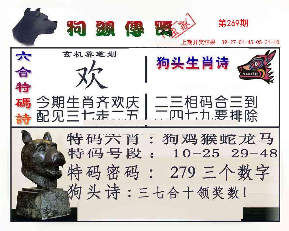 269期狗头传密[图]