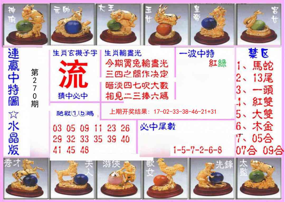 270期连赢中特图（水晶版）[图]