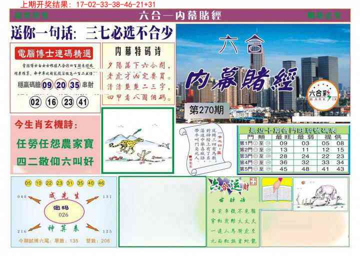 270期内幕赌经[图]
