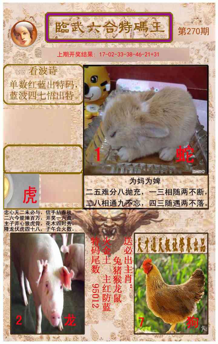 270期临武六合特码王[图]