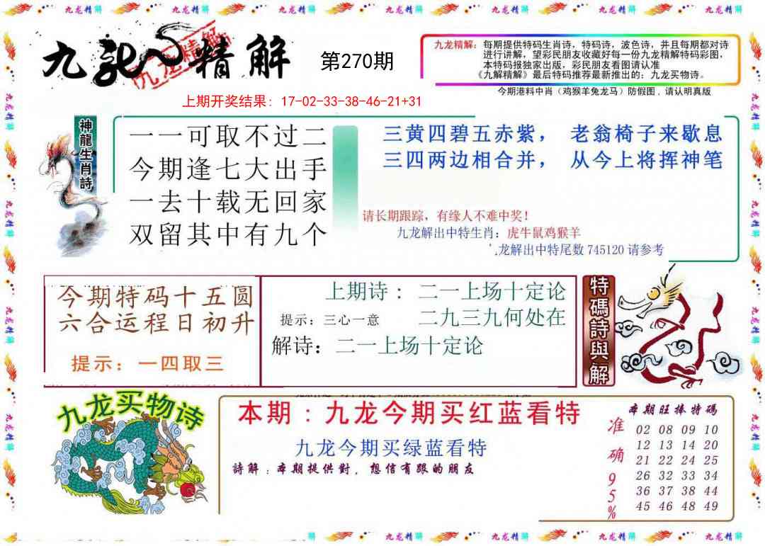 270期九龙精解[图]