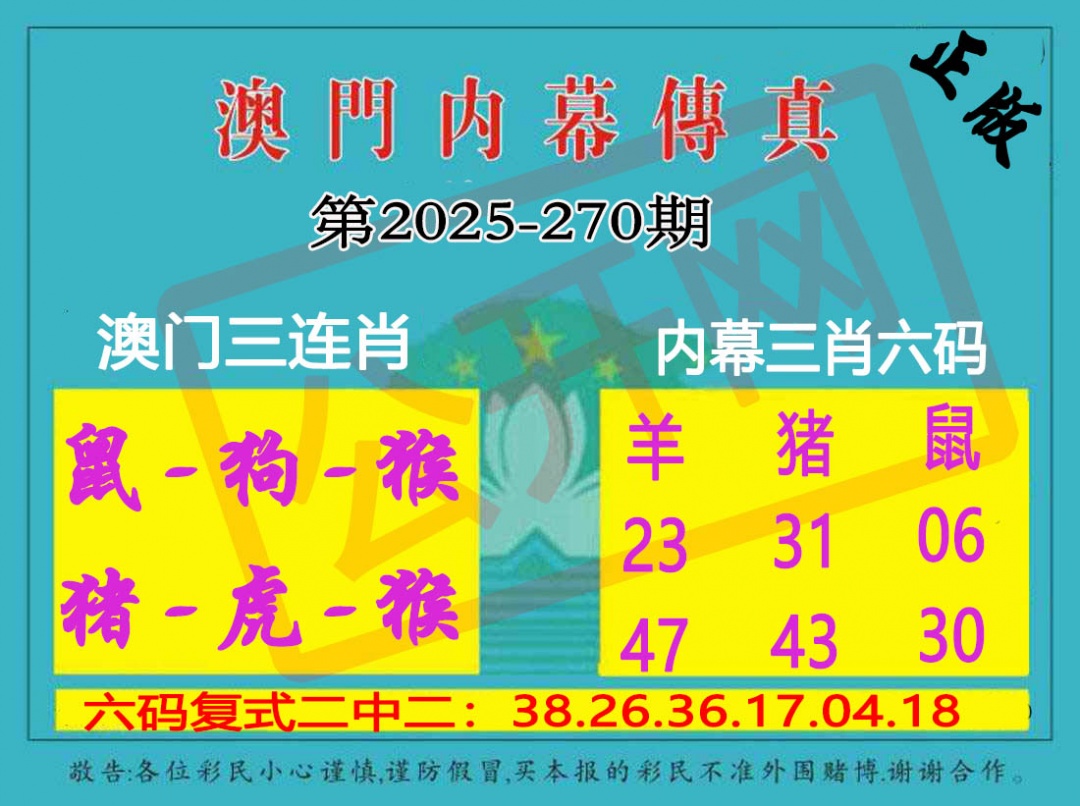 270期内幕传真三肖版[图]