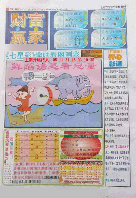 271期七星彩图(高清)[图]