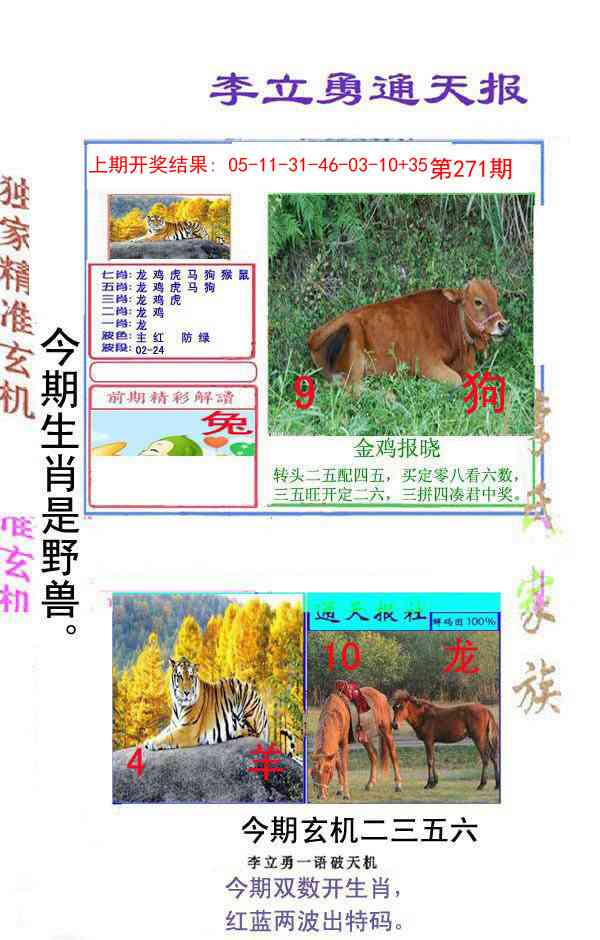 271期李立勇通天报[图]