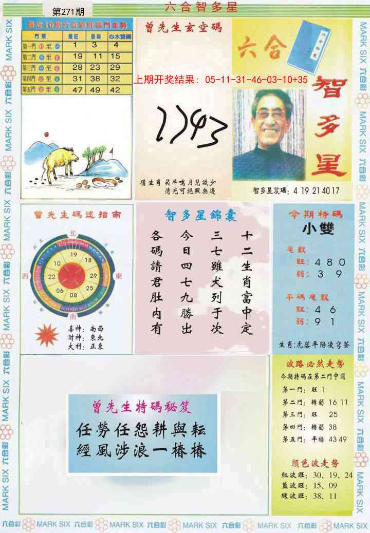 271期六合智多星[图]