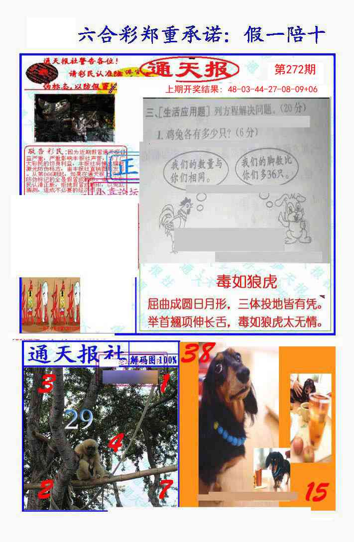 272期假一陪十通天报[图]