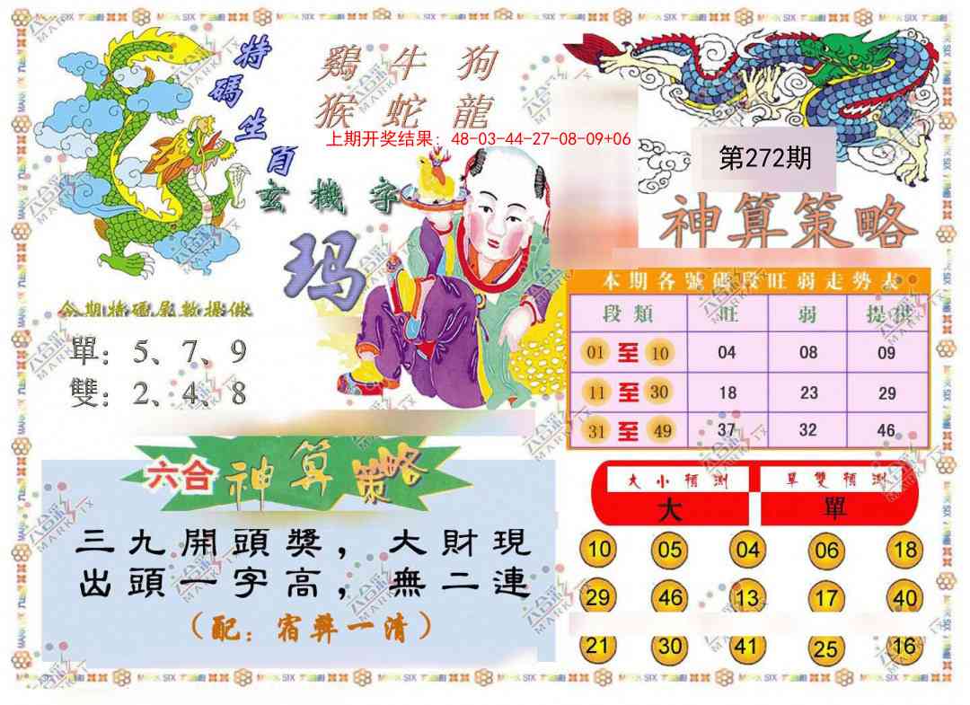 272期神算策略[图]