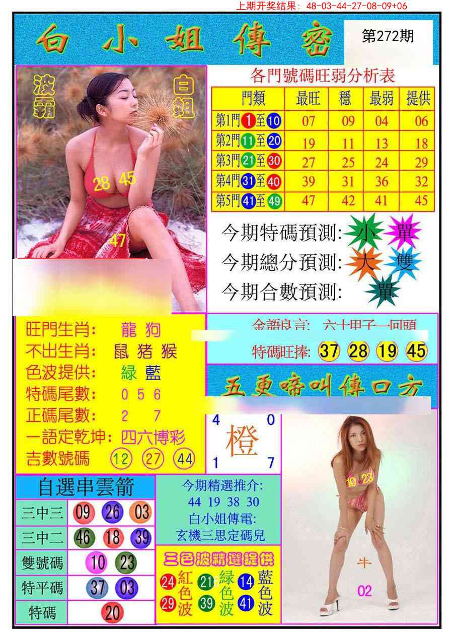 272期白小姐传密[图]