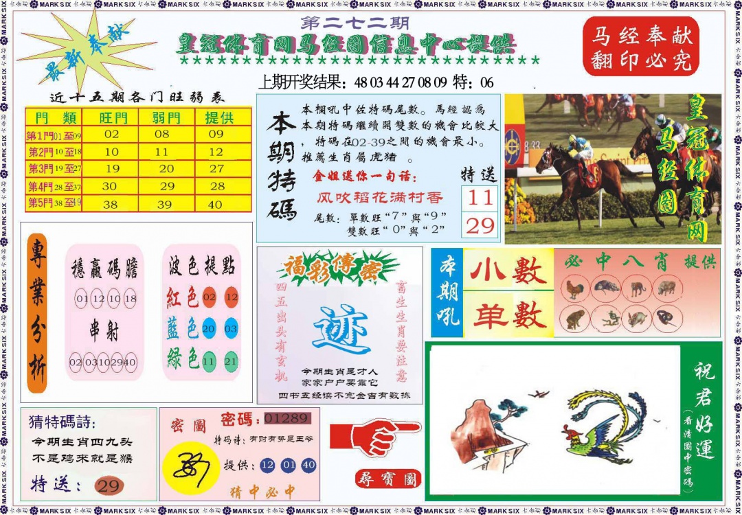 272期体育网马经图[图]