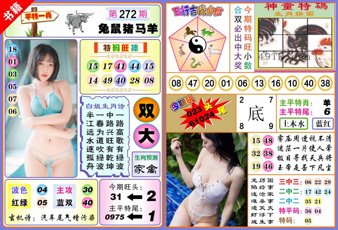272期澳门五行白姐[图]
