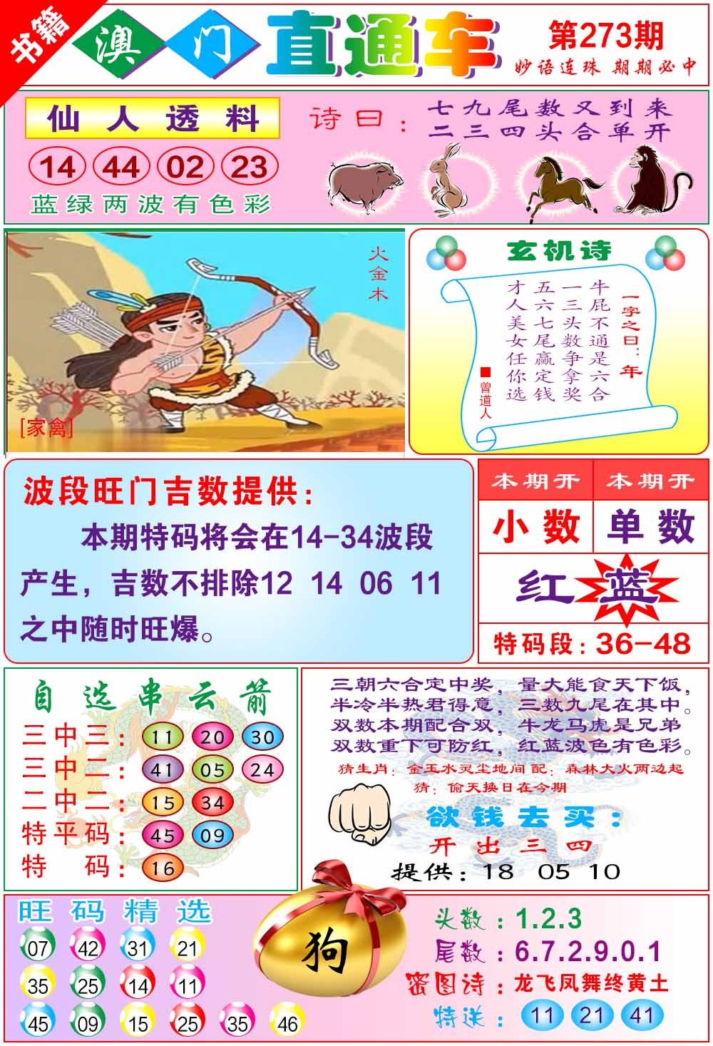 273期白姐直通车[图]