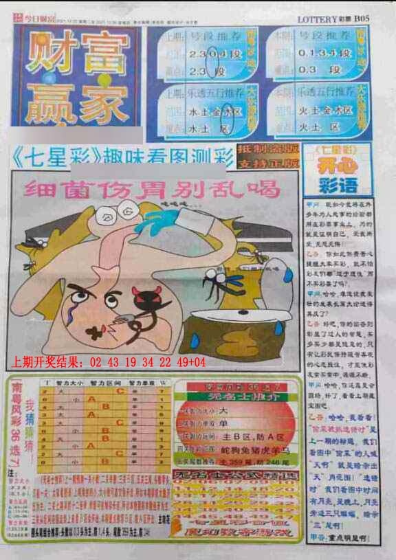 274期七星彩图(高清)[图]