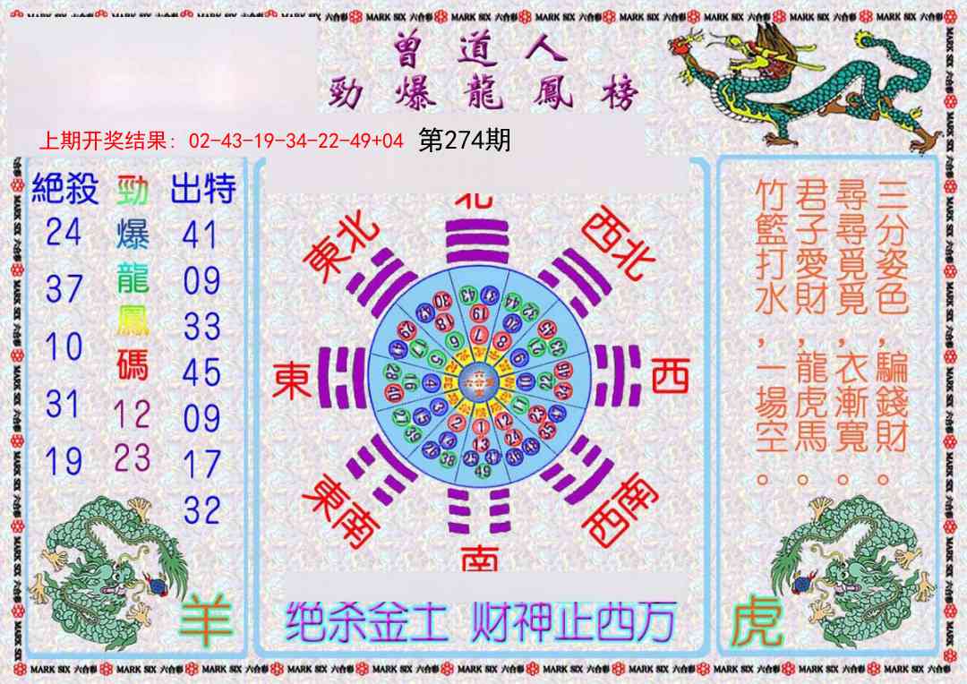 274期曾道人劲爆龙凤榜[图]