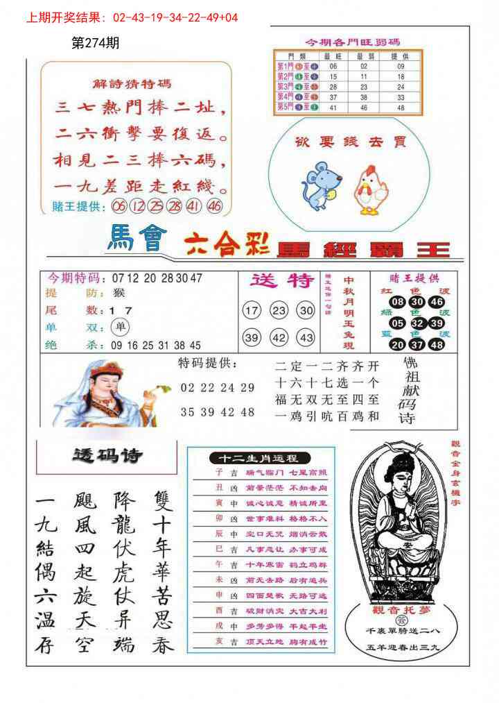 274期马经霸王[图]