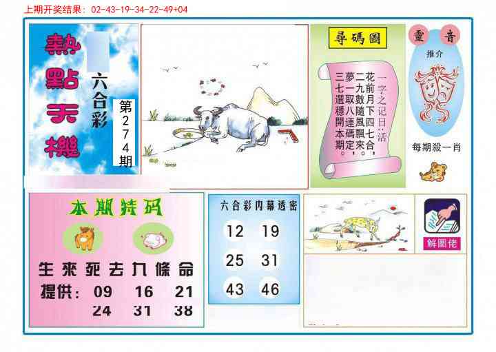 274期热点天机[图]