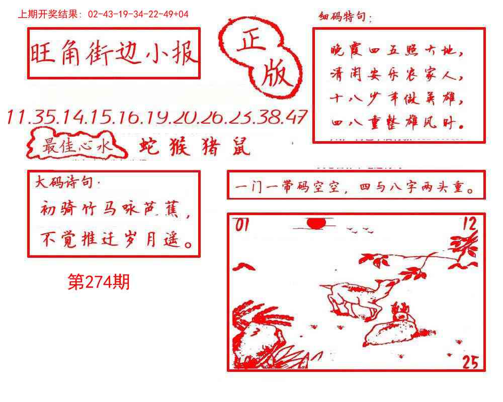 274期旺角街边小报[图]