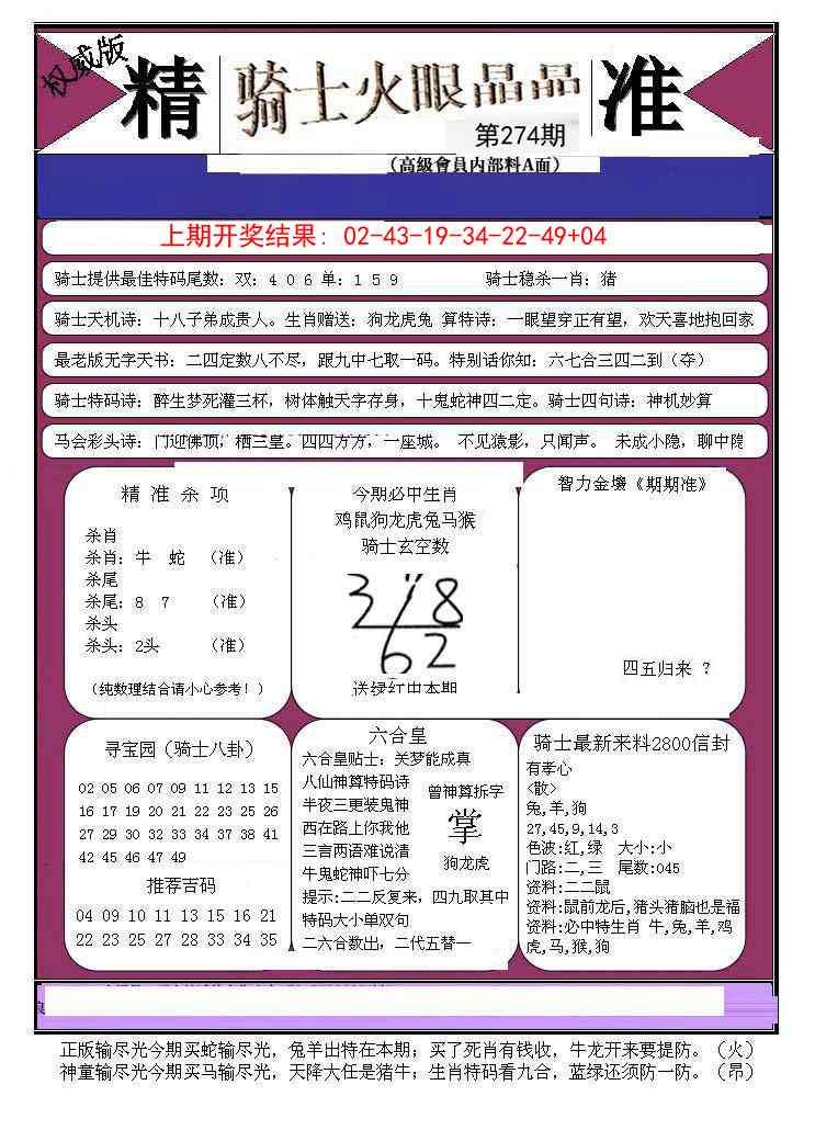 274期骑士火眼晶晶B[图]