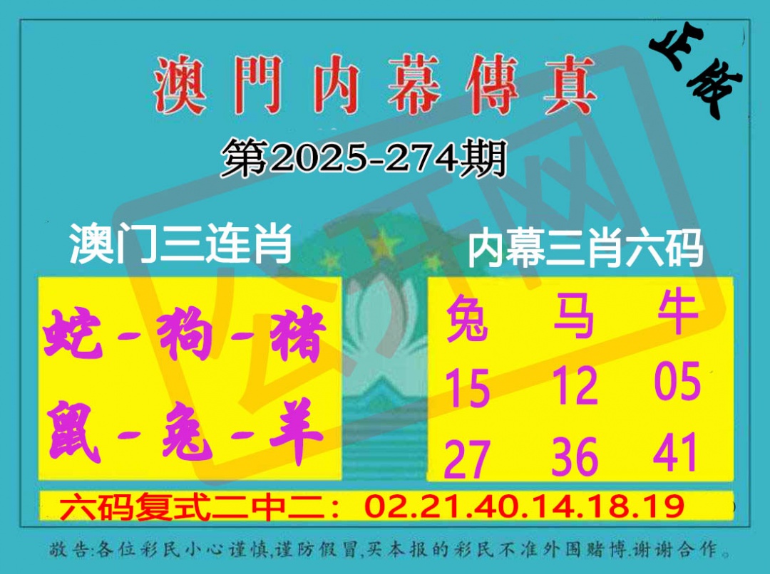 274期内幕传真三肖版[图]