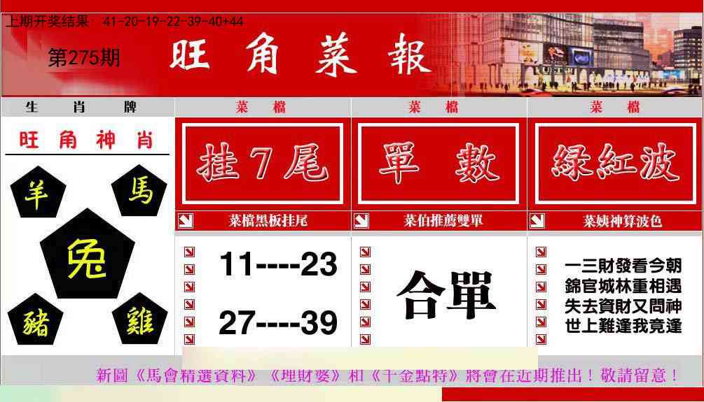 275期旺角菜报[图]