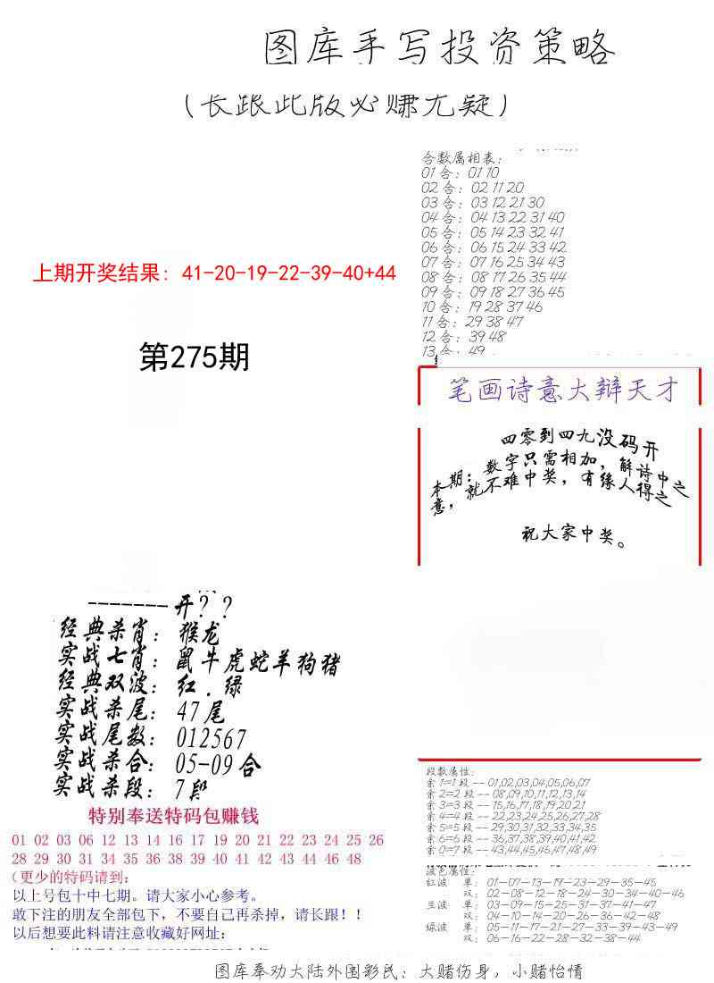 275期手写投资策略[图]