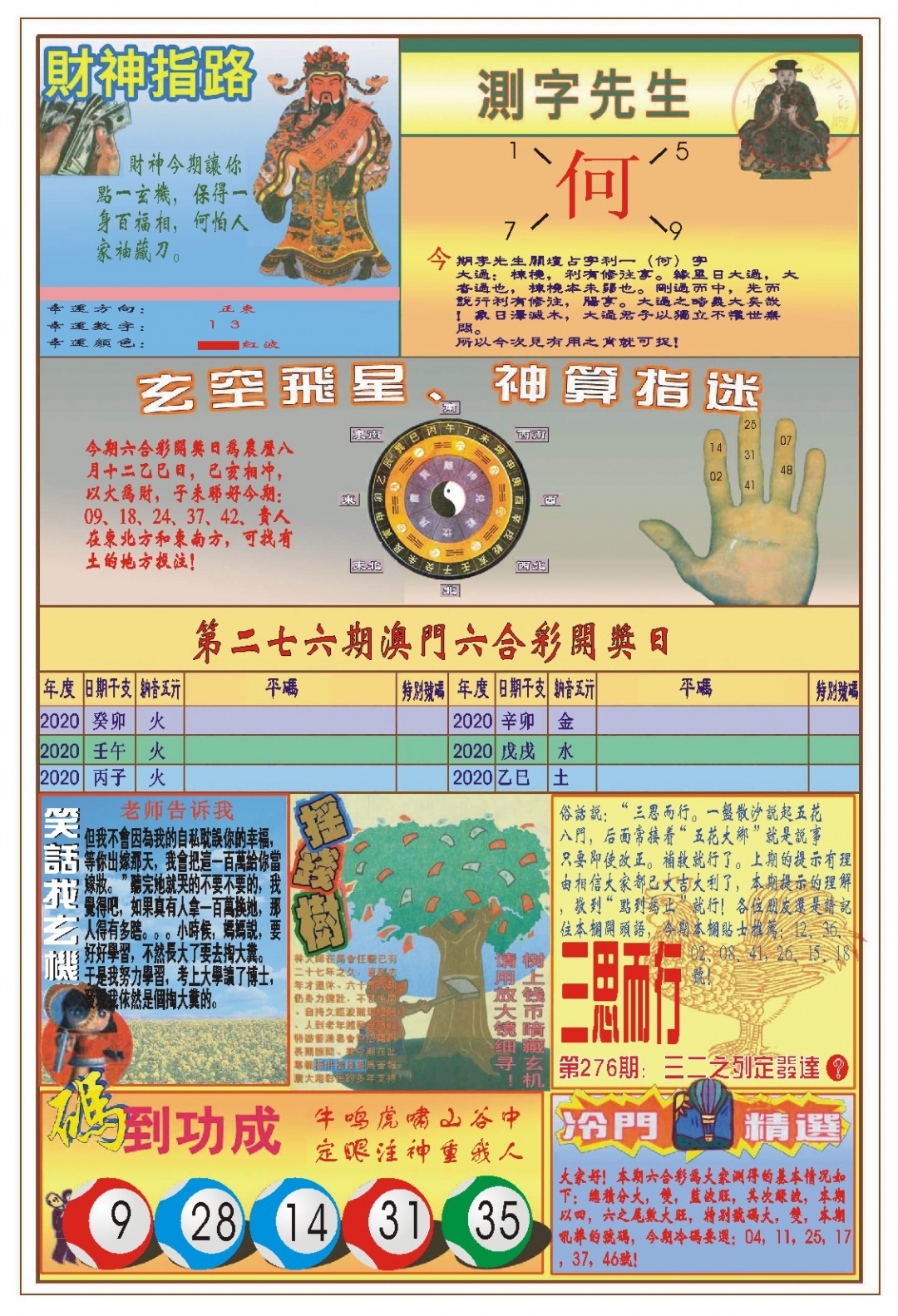276期(新版)四柱预测B[图]