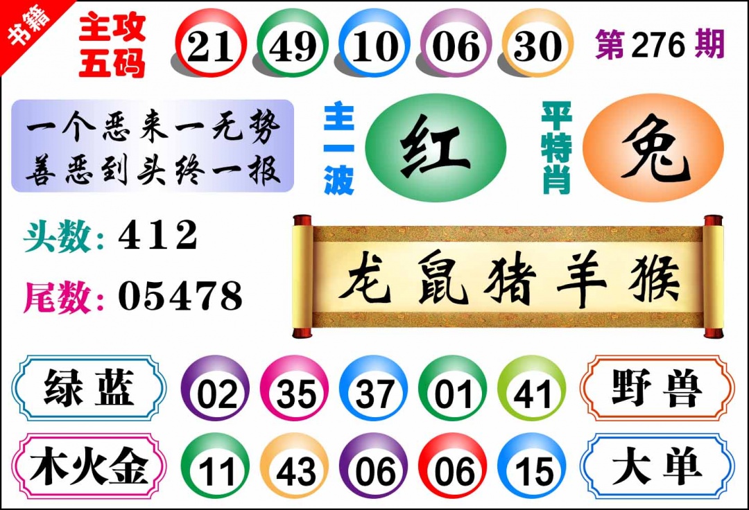 276期澳门主攻五码[图]