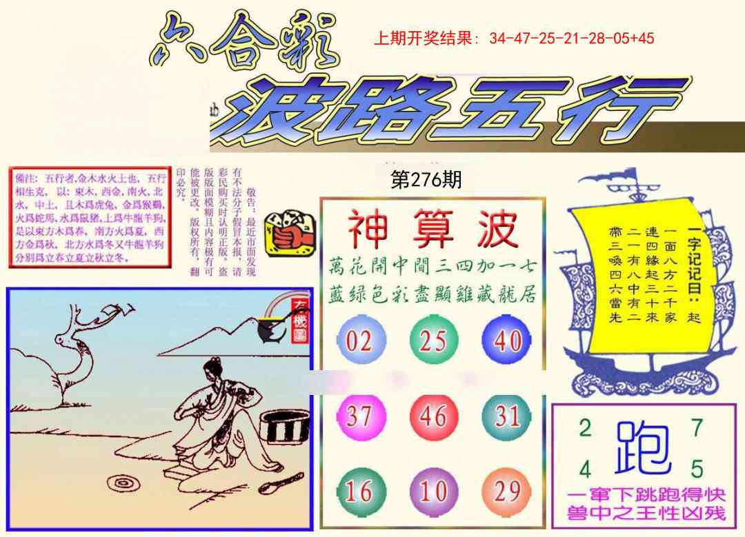 276期波路五行[图]