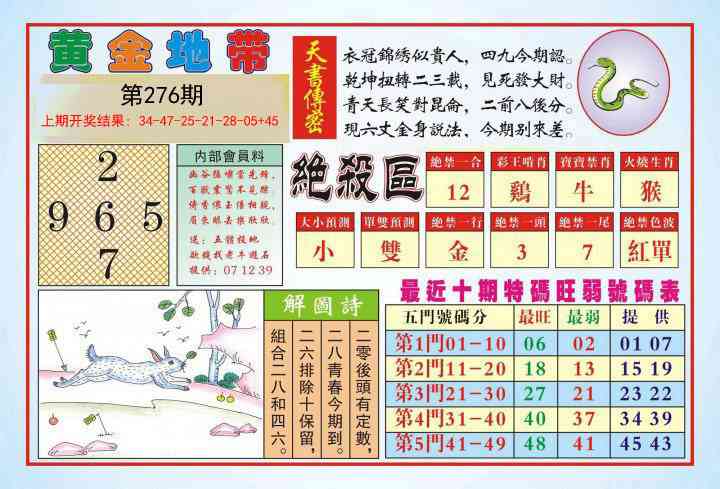 276期黄金地带[图]