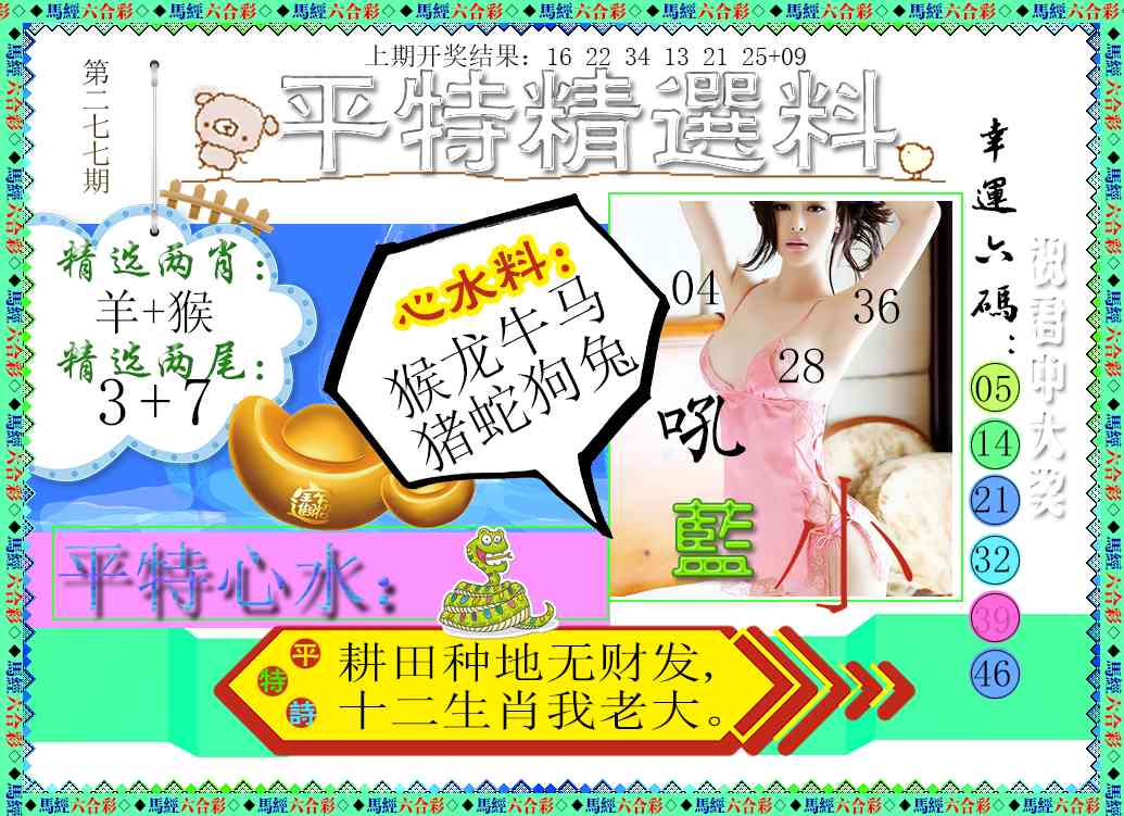 277期平特精选料[图]