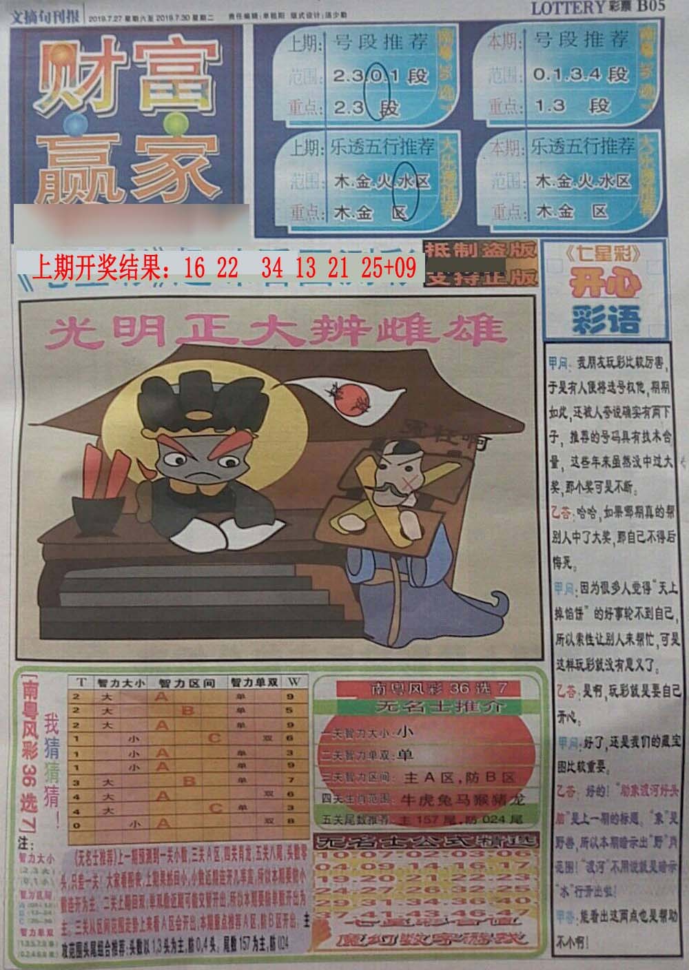 277期财富赢家（七星彩）[图]