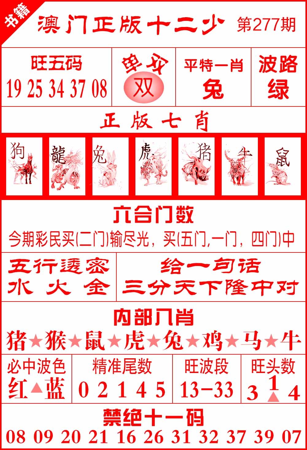 277期澳门十二少[图]