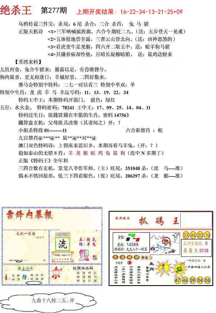 277期蓝天报(绝杀王)[图]