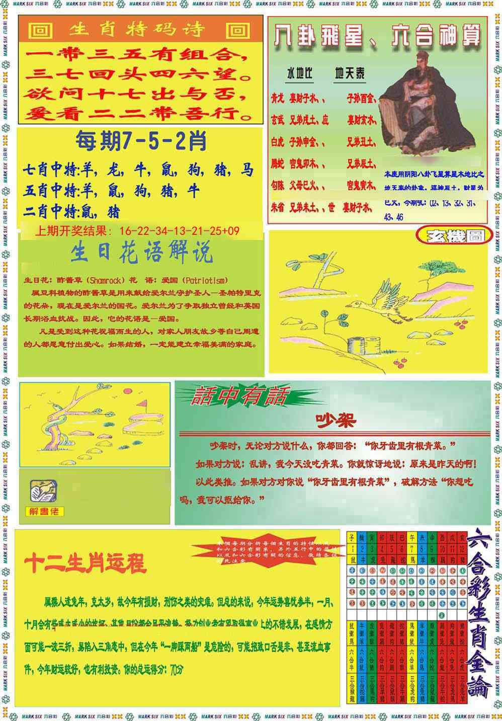 277期九龍马经B(推荐)[图]