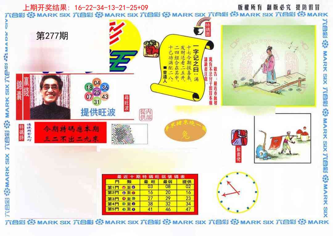 277期特码王(信封)[图]