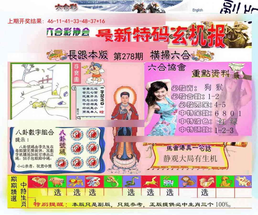 278期九龍内幕玄机报[图]