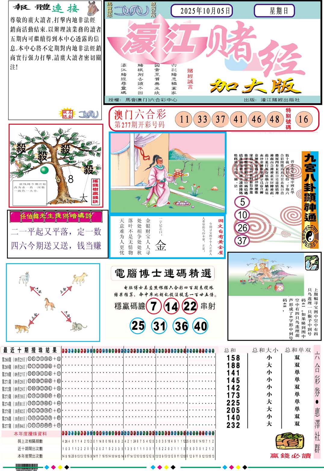 278期濠江赌经A加大版[图]