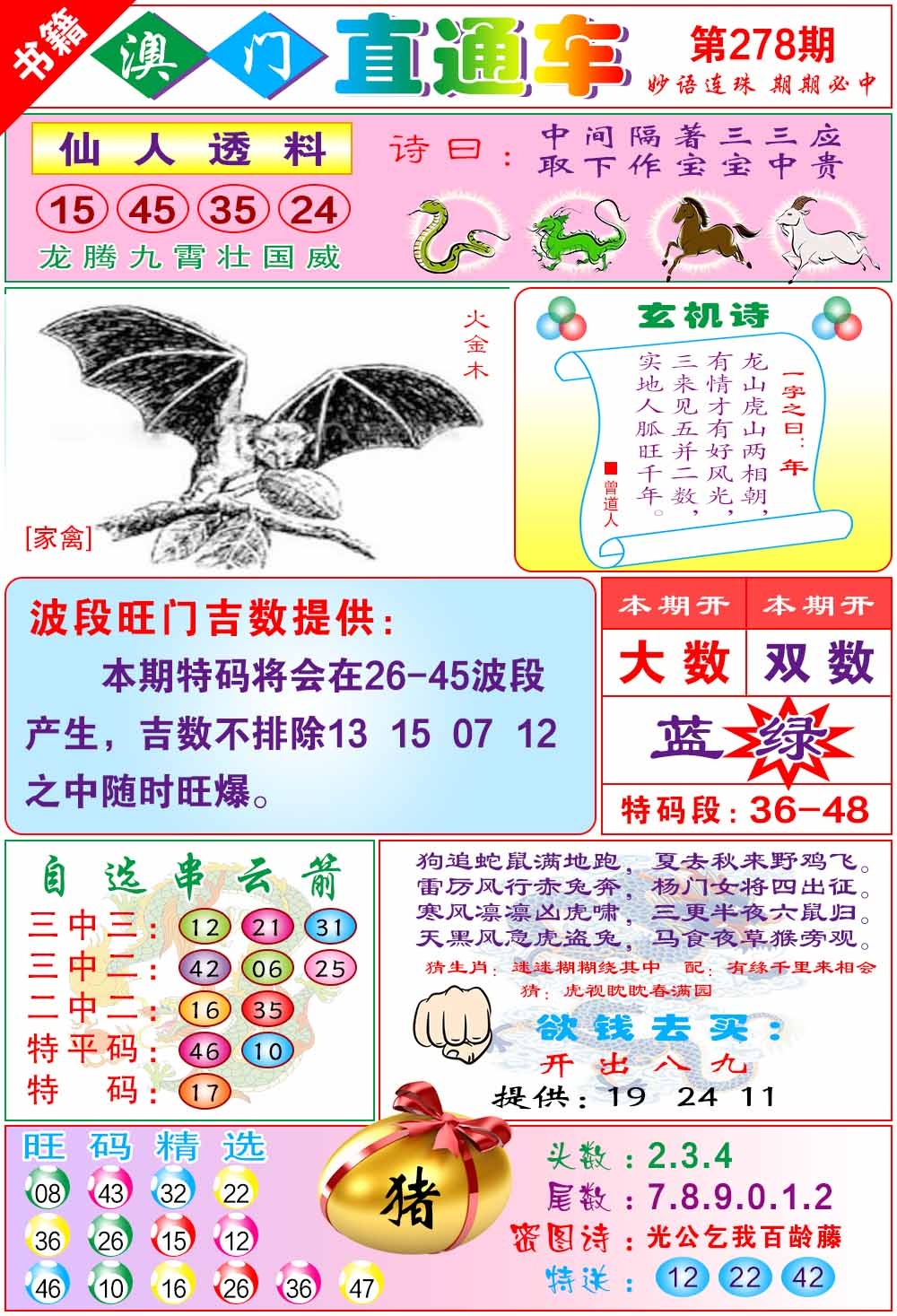 278期白姐直通车[图]