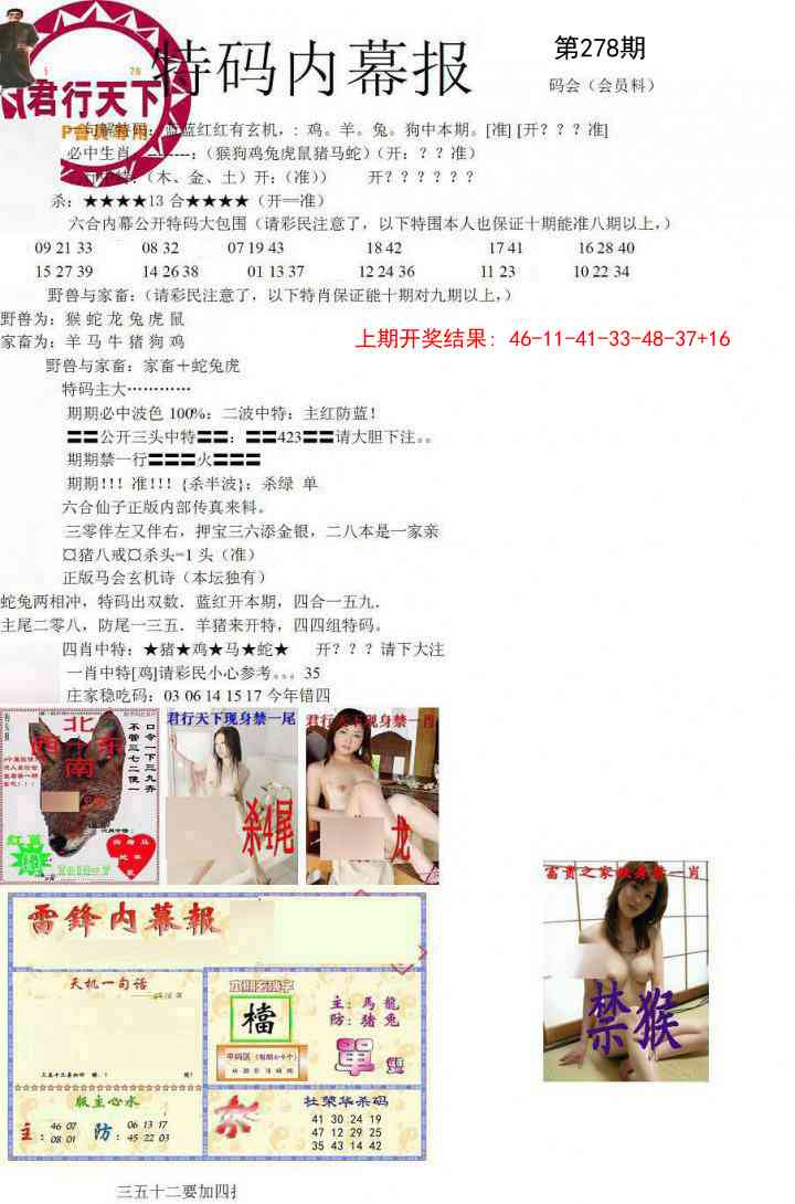 278期特码内幕报[图]