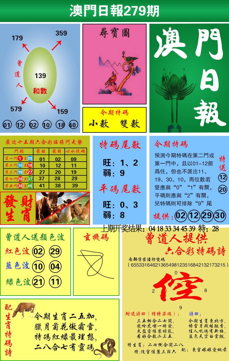 279期澳门日报[图]