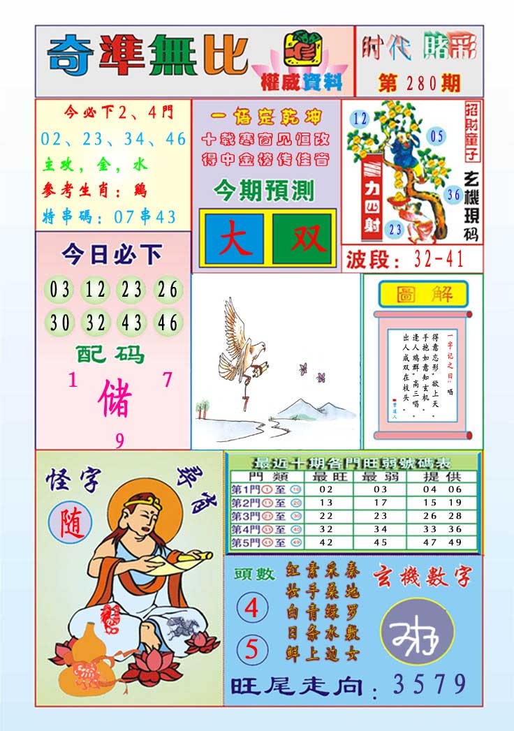 280期奇准无比[图]