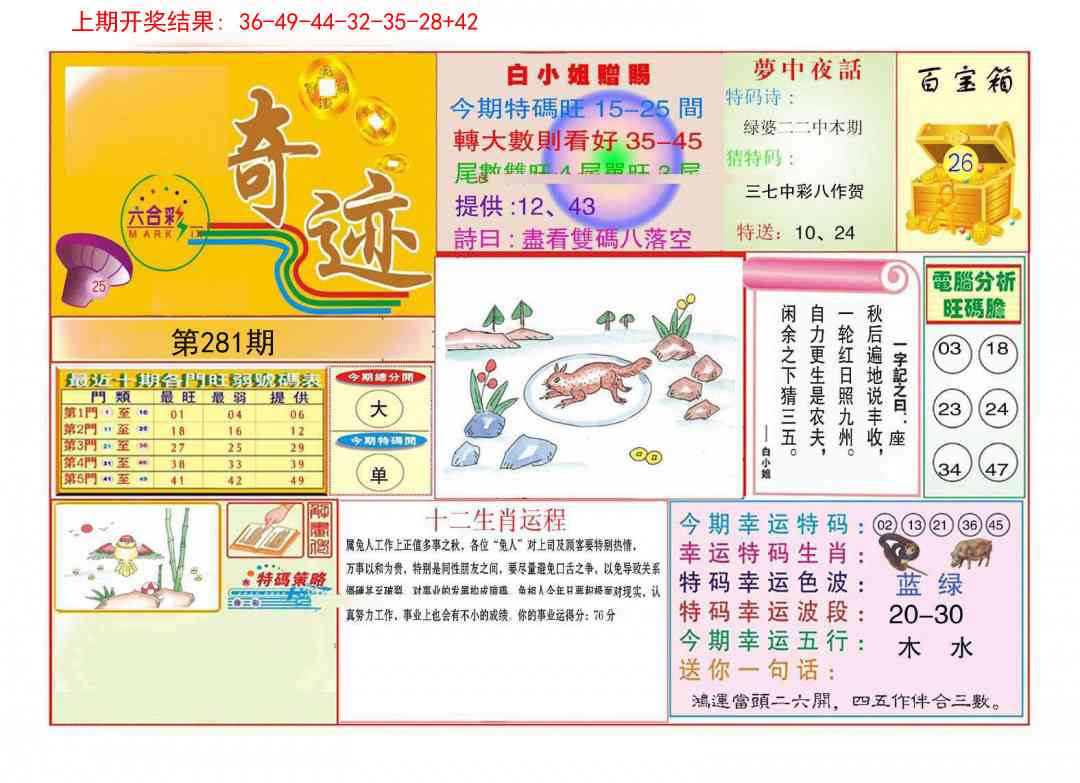 281期九龍奇迹A(推荐)[图]