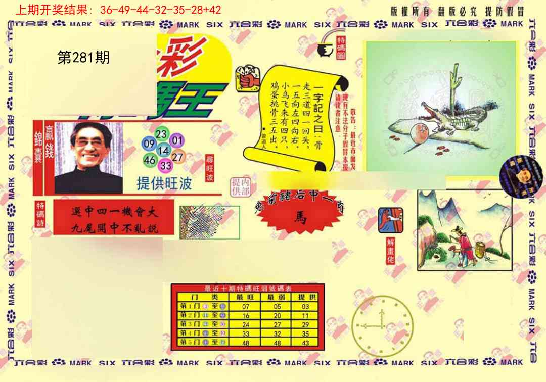 281期心水特码(信封)[图]