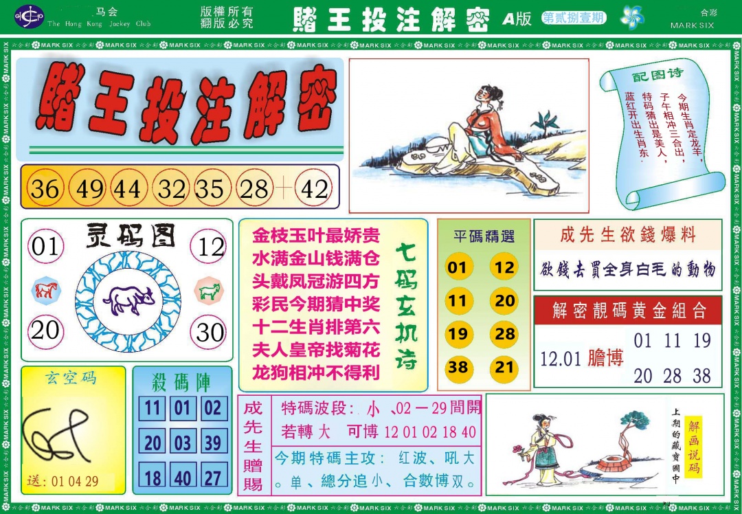 281期赌王投注解密[图]