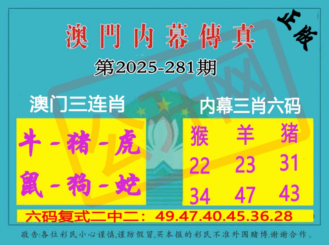 281期内幕传真三肖版[图]