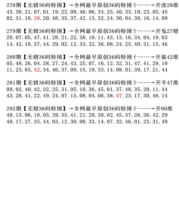 282期36码特围[图]