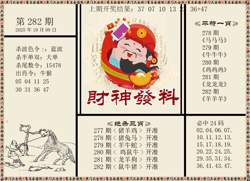 282期财神发料[图]