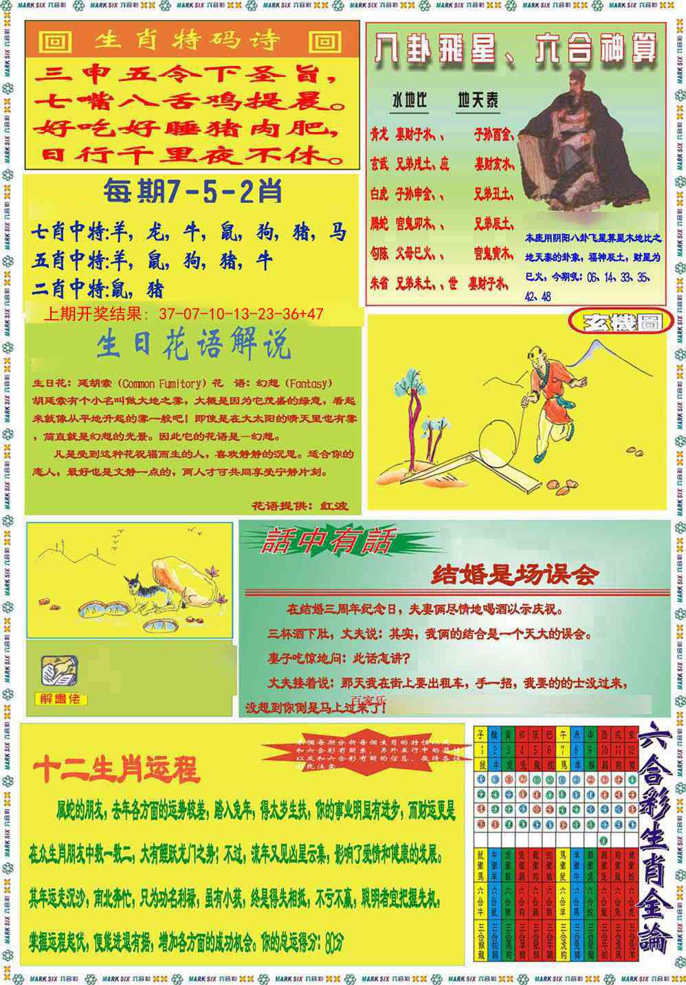 282期九龍马经B(推荐)[图]